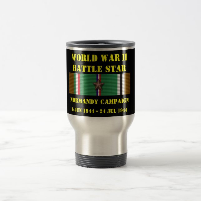 Normandy Campaign Travel Mug (Center)