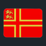 Normandy Flag Magnet - Falaise Cross<br><div class="desc">The Norman Falaise Cross flag. Falaise was the birthplace of William the Conqueror.</div>