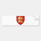 Crossed flags of Haute-Normandie & Seine-Maritime Bumper Sticker