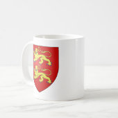 Normandy (France) Coat of Arms Coffee Mug (Front Left)