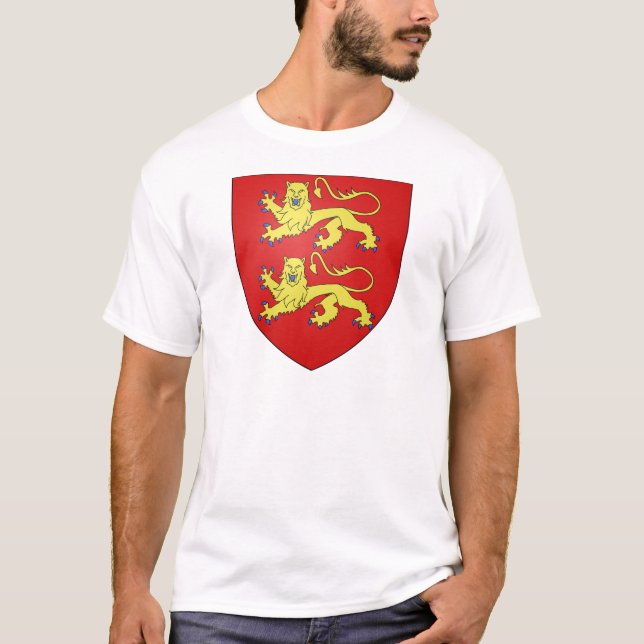 Normandy (France) Coat of Arms T-Shirt (Front)