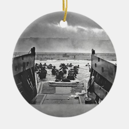 Normandy Invasion At D-day - 1944 Ceramic Ornament