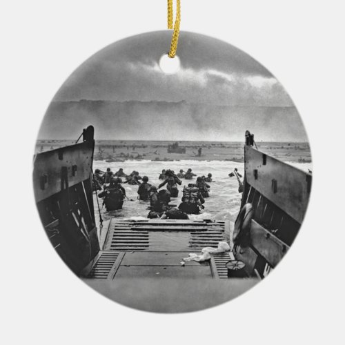 Normandy Invasion at D_Day _ 1944 Ceramic Ornament