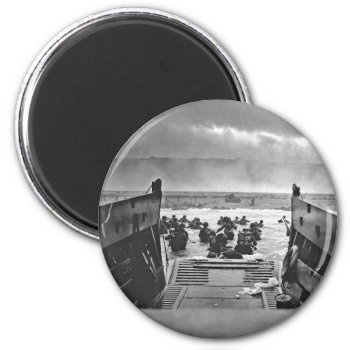 Normandy Invasion At D-day - 1944 Magnet by Brookelorren at Zazzle