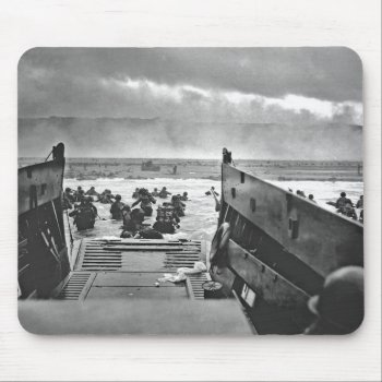 Normandy Invasion At D-day - 1944 Mouse Pad by Brookelorren at Zazzle
