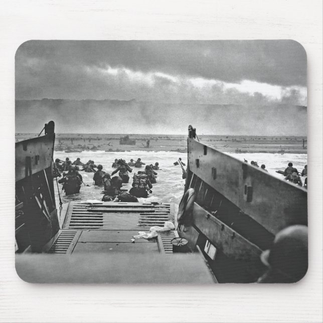 Normandy Invasion at D-Day - 1944 Mouse Pad (Front)
