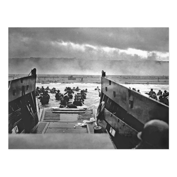 Normandy Invasion at D Day   1944 Post Card