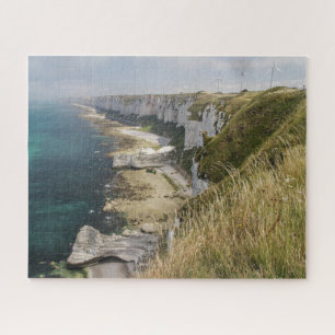 Normandy Jigsaw Puzzle - Alabaster coast cliffs