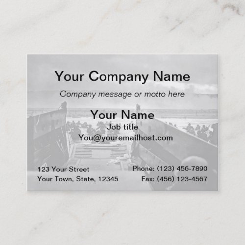 Normandy Landing Business Card