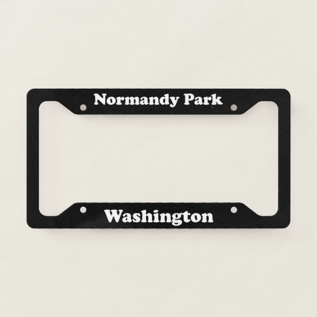 Normandy Park WA - LPF License Plate Frame (Front)