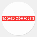 Normcore Stamp Classic Round Sticker