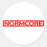 Normcore Stamp Classic Round Sticker