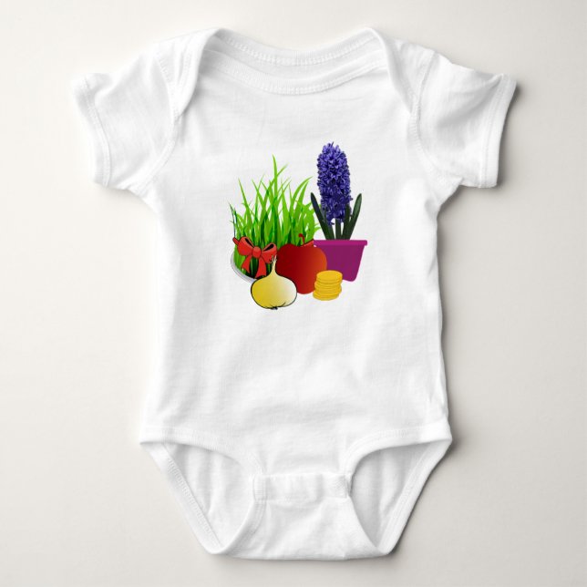 norooz 2 baby bodysuit (Front)