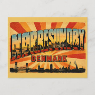 Nørresundby Denmark Bridge Postcard