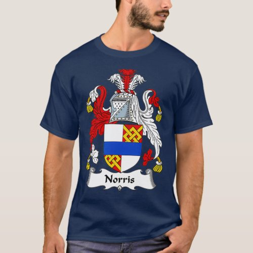 Norris Coat of Arms  Family Crest T_Shirt