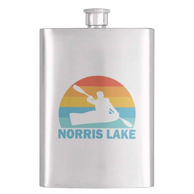 Norris Lake Tennessee Kayak Flask (Front)