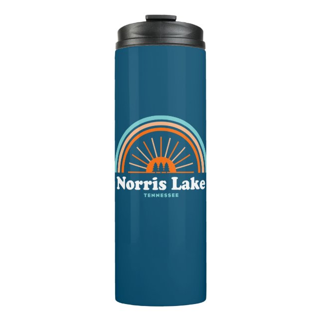 Norris Lake Tennessee Rainbow Thermal Tumbler (Front)