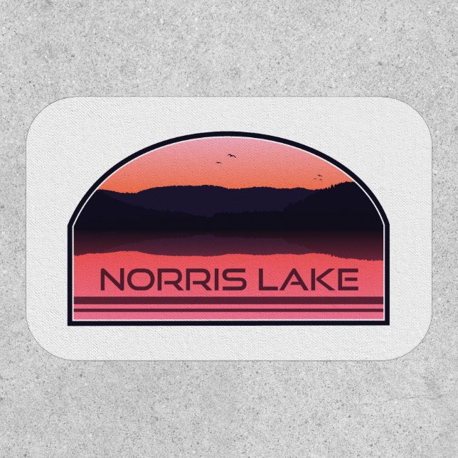Norris Lake Tennessee Red Sunrise Patch (Front)
