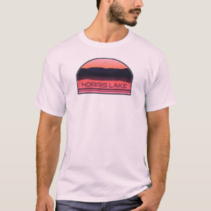 Norris Lake Tennessee Red Sunrise T-Shirt