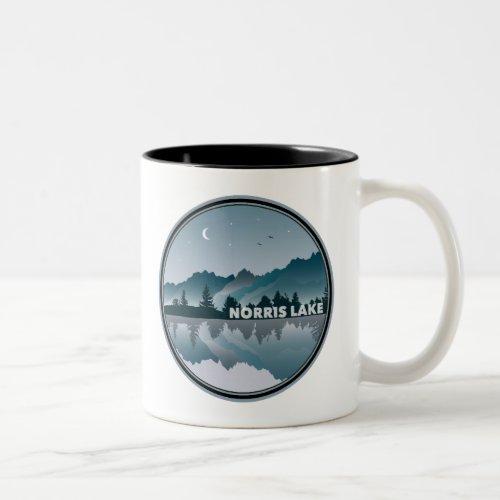 Norris Lake Tennessee Reflection Two_Tone Coffee Mug