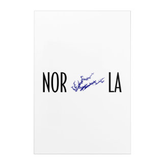 Norris Lake Tennessee Shoreline Map Typography Acrylic Print