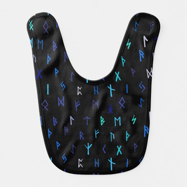 Norse At Night Baby Bib (Front)