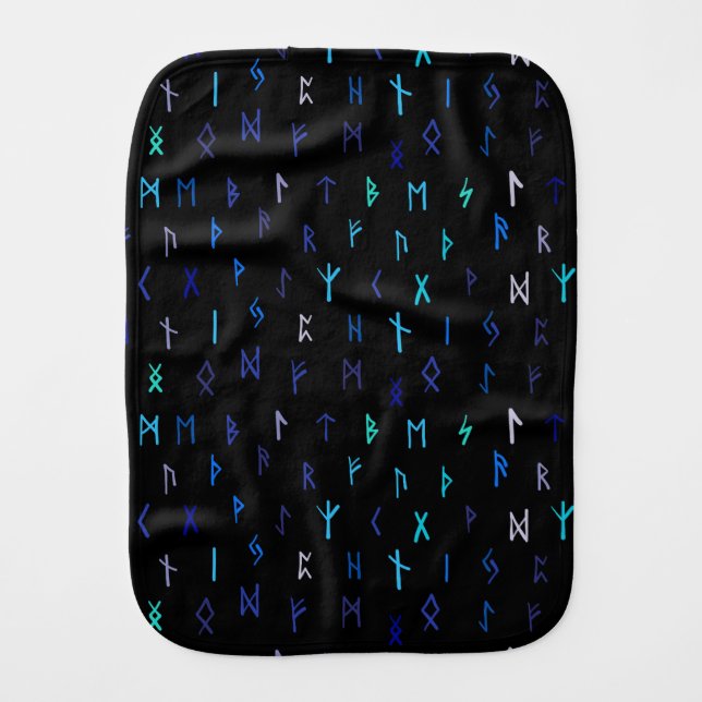 Norse At Night Burp Cloth (Front)
