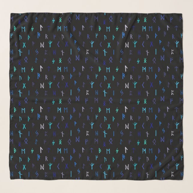 Norse At Night Chiffon Scarf (Front)
