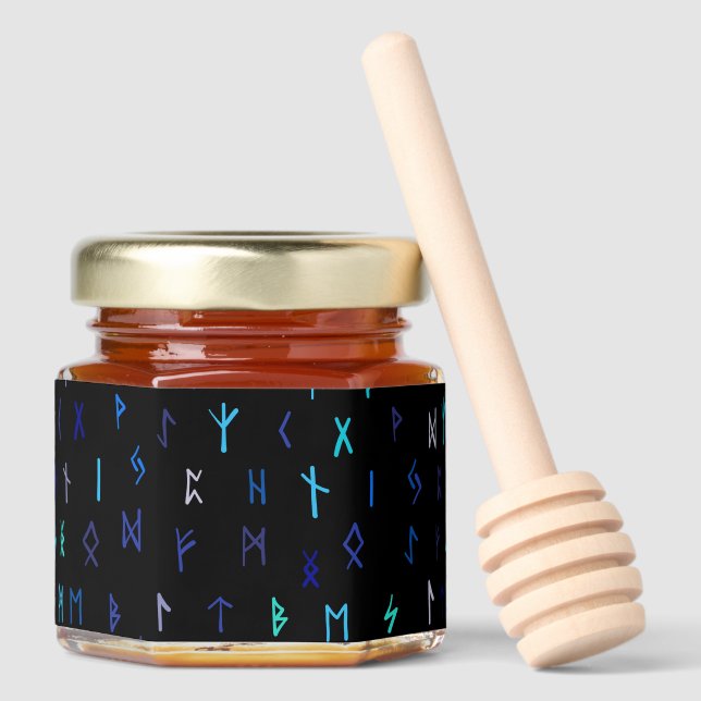 Norse At Night Honey Honey Jar Favors (Front)