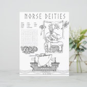 Norse Deities Pagan Coloring &amp; Activity Sheet | Zazzle