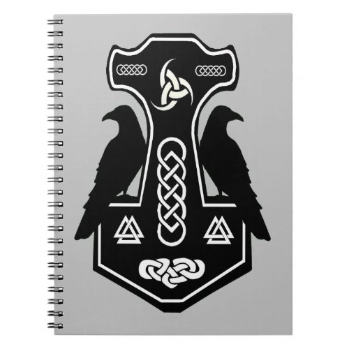 Norse God Thor Hammer Notebook