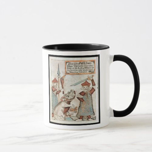 Norse god Tyr losing his hand to the bound wolf Mug