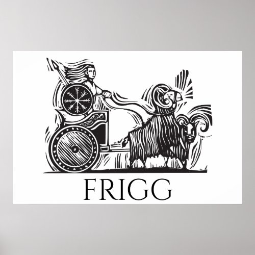 Norse Goddess Frigg Poster