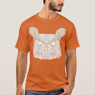 Norse Great Horned Owl White T-Shirt