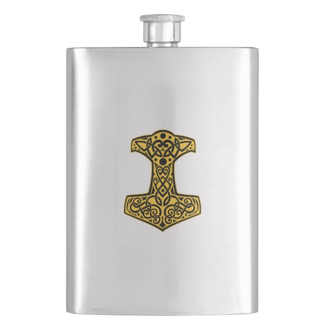 Norse Hammer Flask (Front)