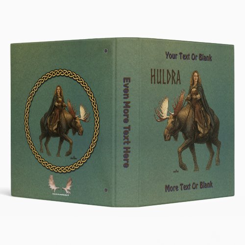 Norse Huldra Forest Woman 3 Ring Binder