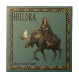 Norse Huldra Forest Woman Ceramic Tile