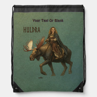 Norse Huldra Forest Woman Drawstring Bag