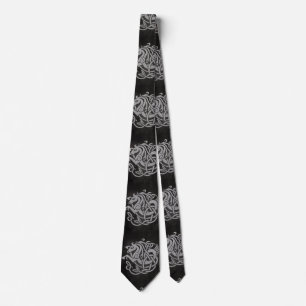 Norse Mythic Horse Knot Design Neck Tie
