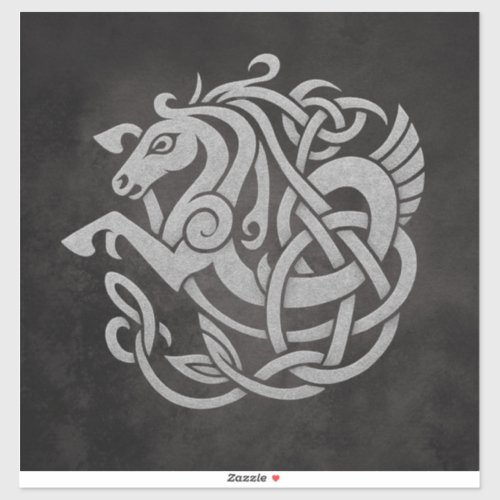 Norse Mythic Horse Knot Design