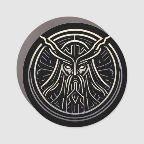 Norse Mythology Powerful Odin War God Car Magnet