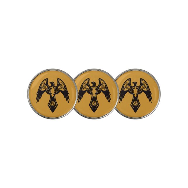 Norse Raven Golf Ball Marker (3 Up)