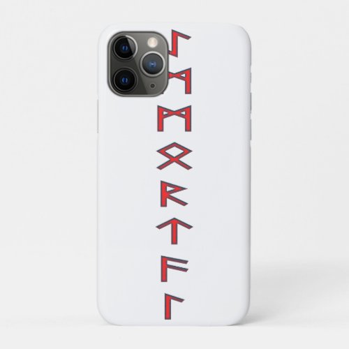 Norse Runes _ Immortal _ Red iPhone 11 Pro Case