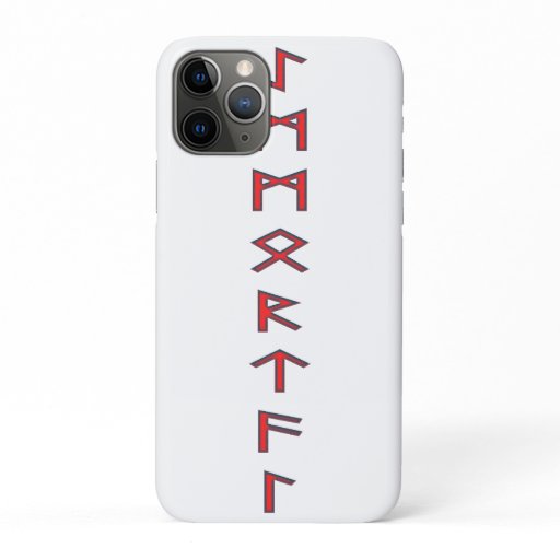 Norse Runes - Immortal - Red iPhone 11 Pro Case