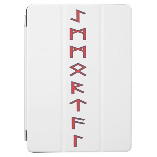Norse Runes - Immortal - Red iPad Air Cover
