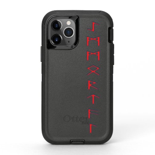 Norse Runes - Immortal - Red OtterBox Defender iPhone 11 Pro Case