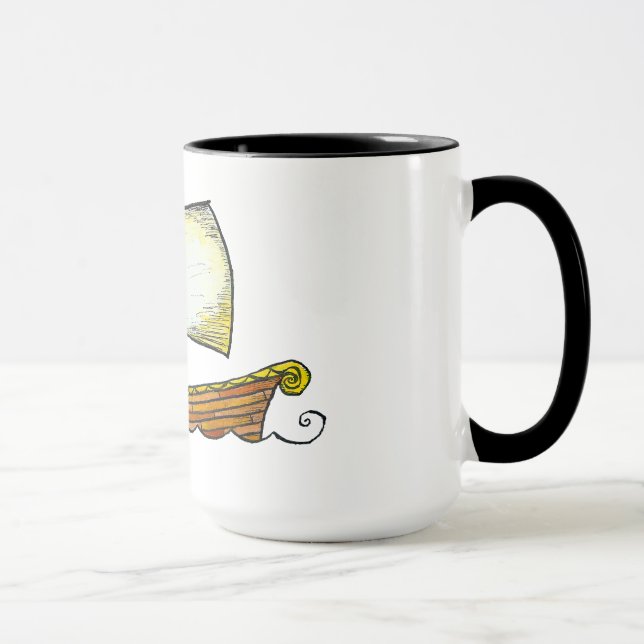 Norse Sailing Ship Coffee Mug (Right)