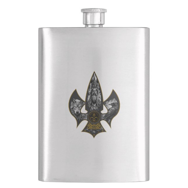 Norse Spear Flask (Front)