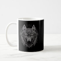 Norse Style Viking Wolf Tattoo Wildlife Animal (V.