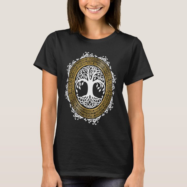 Norse Symbol YGGDRASIL Viking Symbol Nordic Rune S T-Shirt (Front)
